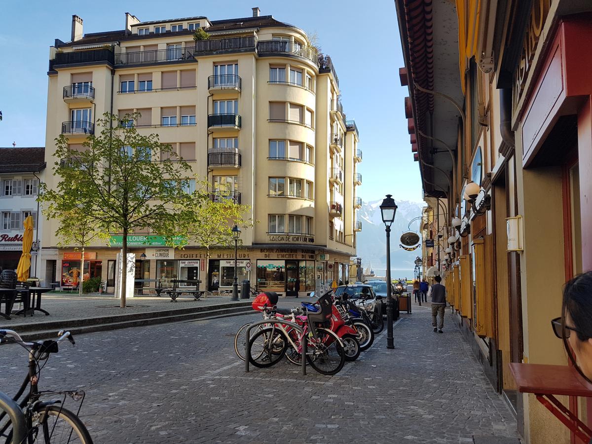 Hostellerie De L'Hotel De Ville Vevey Exterior foto